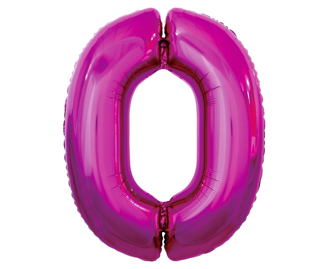 Folienballon Nummer 1 Pink 92 cm